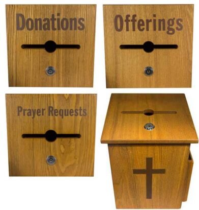 church donation box