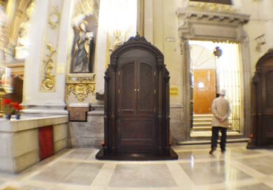 church confessional booth